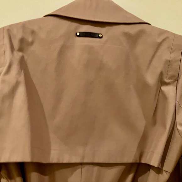 NEW Sam Edelman Double Breasted Belted Tan Trench Coat Cotton Blend L - Picture 7 of 13